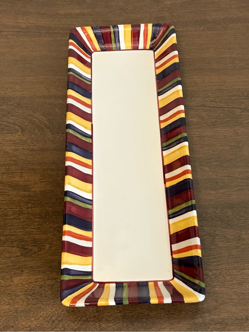 PAMPERED CHEF SIMPLE ADDITIONS RECTANGULAR SERVING TRAY DISH PLATTER
